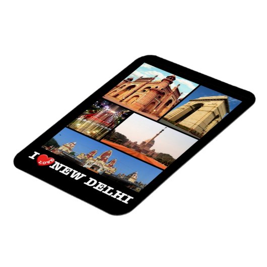 Flexible Inde - New Delhi - I Love - Magnet (Côté Gauche)