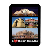 Flexible Inde - New Delhi - I Love - Magnet (Vertical)