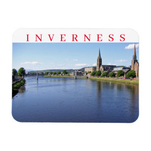 Flexible Inverness panoramic view fridge magnet