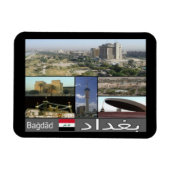 Flexible Irak - Bagdad Mosaic - Magnet (Horizontal)