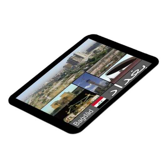 Flexible Irak - Bagdad Mosaic - Magnet (Côté Gauche)