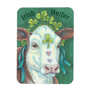 Flexible Irish Cow ST. PATRICK'S DAY FARM MAGNET *Personnal