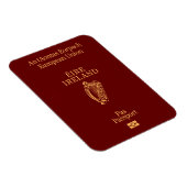 Flexible Irish passport magnet (Côté Droit)
