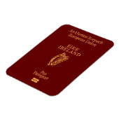Flexible Irish passport magnet (Côté Gauche)