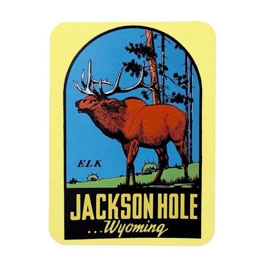Flexible Jackson Hole, Wyoming Magnet (Vertical)