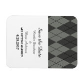 Flexible Jacquard gris Enregistrer la date Flexi Magnet (Horizontal)