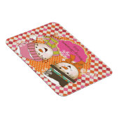 Flexible Jacquard Snowmen Vacances Flexi Magnet personnalis (Côté Droit)
