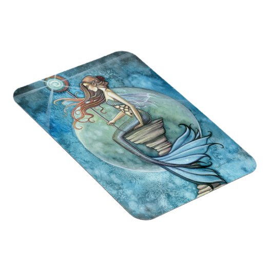 Flexible Jade Moon Mermaid Premium Vinyl Magnet (Côté Droit)
