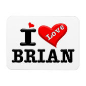 FLEXIBLE J'AIME BRIAN MAGNET (Horizontal)