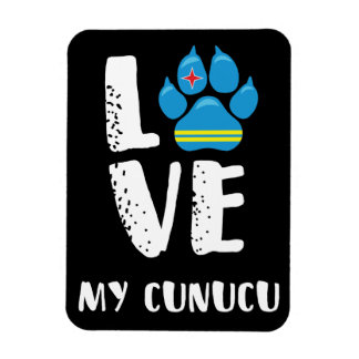 Flexible J'AIME MON CUNUCU (lettres blanches) - Magnet