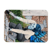 Flexible Jardinier de fées foncées Imaginaire Art Magnet ph (Horizontal)