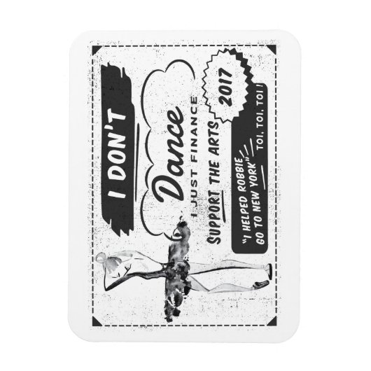 Flexible Je ne danse pas Je finance - Magnet (Vertical)