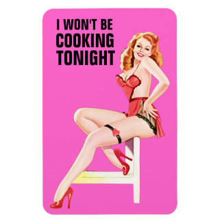 Flexible Je ne serai pas Cuisine ce soir Flexi Magnet
