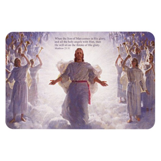 Flexible Jésus et ses Anges 1 Magnet Premium (Horizontal)
