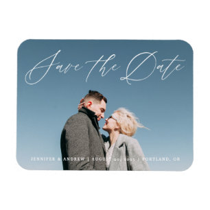 Flexible Joli Script Magnet de Save The Date