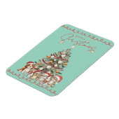 Flexible Jolis animaux de compagnie Magnet de Noël sur fond (Côté Gauche)