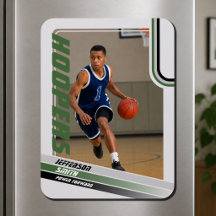 Joueur de Basketball Magnet Photo Personnalisé Gri
