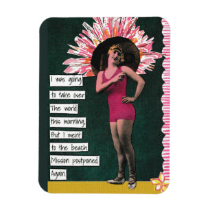 Flexible Jour de la plage de Magnet Vacances Snarky