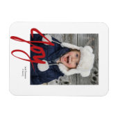 Flexible JOY Christmas Holiday Photo Magnet (Horizontal)