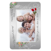 Flexible Joyeux Anniversaire maman Magnet photo (Vertical)