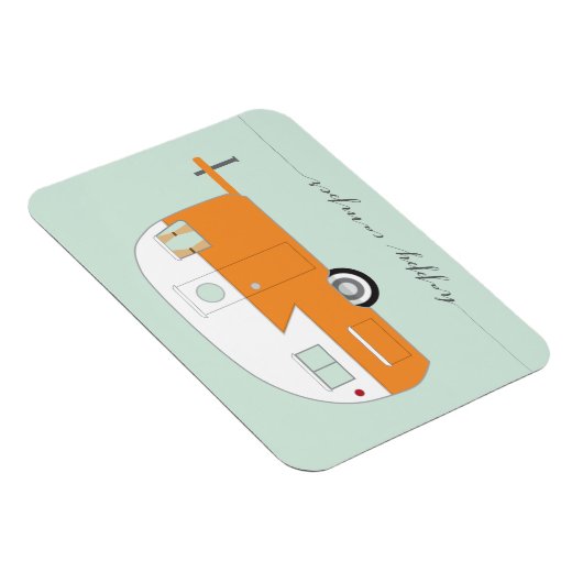 Flexible Joyeux Camper Magnet Orange (Côté Droit)