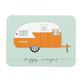 Flexible Joyeux Camper Magnet Orange (Horizontal)