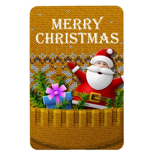 Flexible Joyeux Noël 98 Image Options Magnet (Vertical)