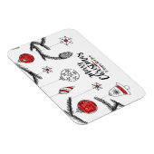 Flexible Joyeux Noël et joyeux Magnet du Nouvel An (Côté Droit)