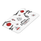 Flexible Joyeux Noël et joyeux Magnet du Nouvel An (Côté Gauche)