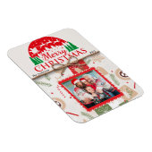 Flexible Joyeux Noël Famille Magnet Carte photo (Côté Droit)