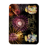 Flexible Joyeux Nouvel An Gnomes Magnet (Vertical)