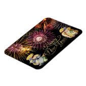 Flexible Joyeux Nouvel An Gnomes Magnet (Côté Gauche)