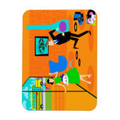 Flexible Joyeux Retro Parents Flexi Magnet (Vertical)