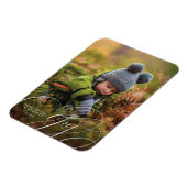 Flexible Joyful Script Happy Photo Holiday Magnet (Côté Gauche)