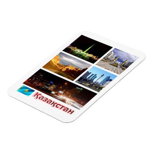 Flexible Kazakhstan - Mosaïque - Magnet (Côté Gauche)