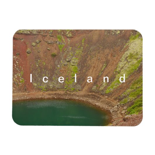 Flexible Kerid Crater Islande Magnet (Horizontal)