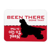 Flexible King Charles Cavalier Cocker Go Potty Magnet (Horizontal)