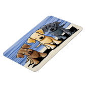 Flexible KiniArt Labrador Beach Trio Flexi Magnet (Côté Gauche)