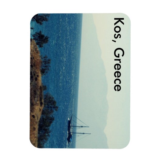 Flexible Kos, Grèce Pirate Ship in the Sea Magnet (Vertical)