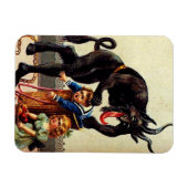 Flexible Krampus Enfants en panier Vacances Magnet de Noël (Horizontal)