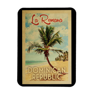 Flexible La Romana Magnet Palm Tree Vintage Travel
