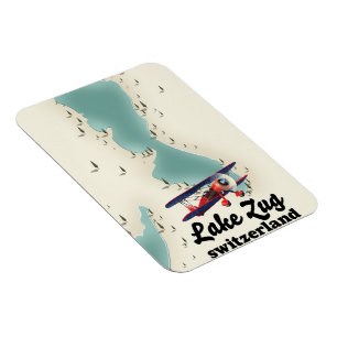 Flexible Lac de Staz carte du lac suisse Magnet