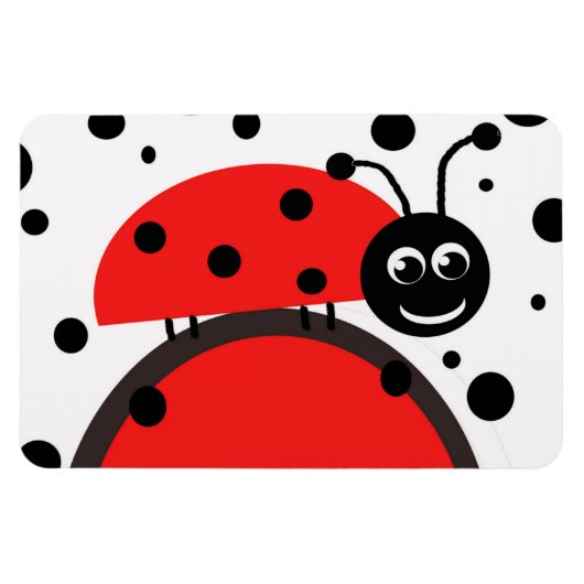 Flexible Ladybug Magnet (Horizontal)