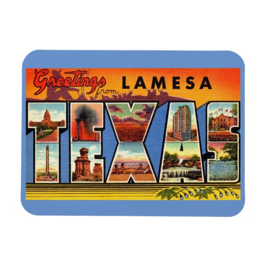 Flexible Lamesa, Texas Magnet (Horizontal)