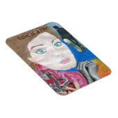 Flexible L'amour est un feu Pop Art Magnet (Côté Droit)