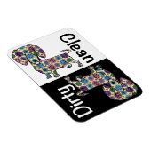 Flexible Lave-vaisselle Dachshund Magnet (Côté Droit)