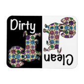 Flexible Lave-vaisselle Dachshund Magnet (Horizontal)