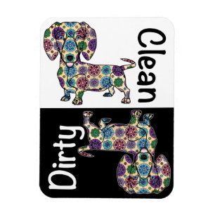 Flexible Lave-vaisselle Dachshund Magnet