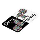 Flexible Lave-vaisselle Dachshund Magnet (Côté Gauche)