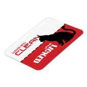 Flexible Lave-vaisselle Kitty Cat Magnet - Lavée Propre (Côté Gauche)